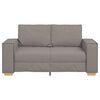 vidaXL 2-Sitzer Sofa Taupe 120 cm Stoff