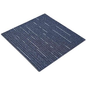 vidaXL Teppichfliese Gestreift Blau 50 x 50 cm 36 stk. PP und Bitumen