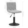 vidaXL Esszimmerstuhl Drehbar Hellgrau Samt