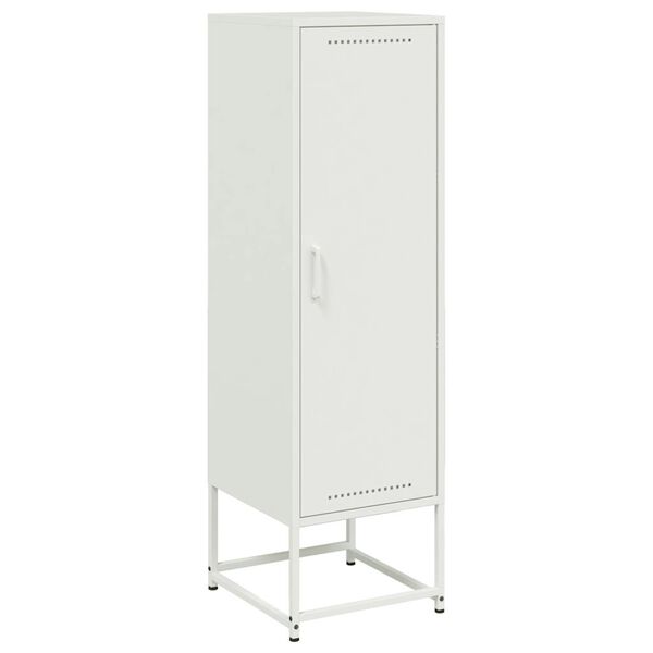 vidaXL Highboard Weiß 36x39x123 cm Stahl