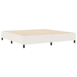 vidaXL Boxspringbett Creme 200 x 200 cm Cordstoff