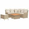 vidaXL M&ouml;belsets 5 stk. Beige und Creme PE-Rattan