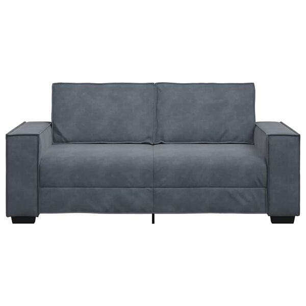 vidaXL 2-Sitzer-Sofa Dunkelgrau 180x78x84 cm Samt