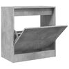 vidaXL Schuhschrank Betongrau 60x34x63,5 cm Holzwerkstoff