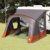 vidaXL Caravan Zelt mit Dach Grau und Orange 410 x 275 x 245 cm