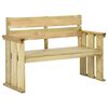 vidaXL Gartenbank 121 cm Kiefernholz Impr&auml;gniert