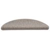 vidaXL Stufenmatten Selbstklebend Sisal-Optik 30Stk. 56x17x3cm Platina