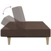 vidaXL Schlafsofa 2-Sitzer mit Hocker Taupe Stoff