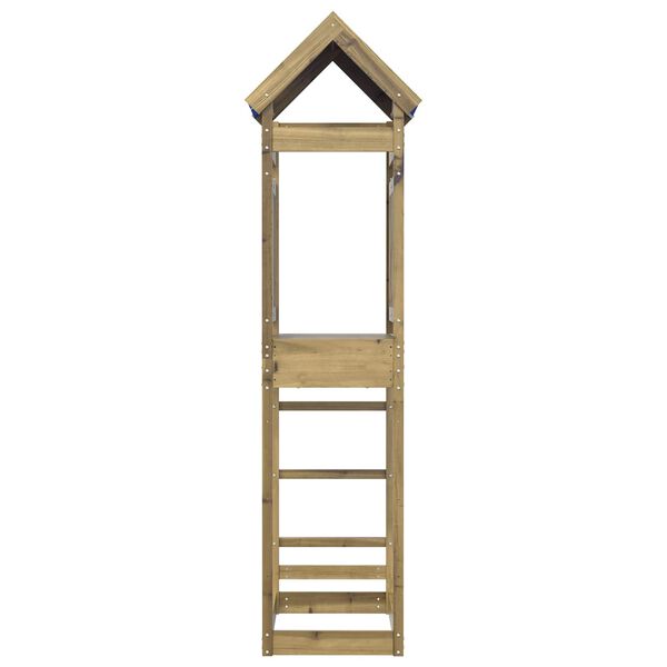 vidaXL Spielturm Braun 52.5 x 85 x 239 cm Massives impr&auml;gniertes Holz