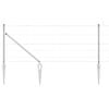 vidaXL Schwei&szlig;drahtzaun mit Spikes 50 x 0,8 m (B x H)