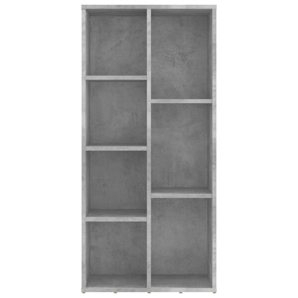 vidaXL Bücherregal Betongrau 50x25x106 cm Holzwerkstoff
