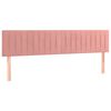 vidaXL Kopfteile Rosa 180x5x78/88 cm Samt
