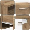 vidaXL Holzschrank Artisan-Eiche 100,5 x 39 x 30 cm Holzwerkstoff