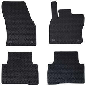 vidaXL Autofu&szlig;matte 4 pcs Schwarz VW TIGUAN , f&uuml;r TOURAN TPE
