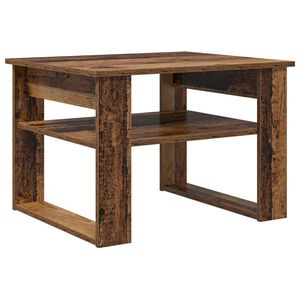 vidaXL Couchtisch mit Speicher Altholz 64 x 54 x 44 cm Holzwerkstoff