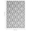 vidaXL Outdoor-Teppich ARAKIL Grau 140x200 cm PP