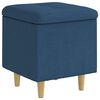 vidaXL Ottoman mit Stauraum Blau 40 x 40 x 45 cm Stoff