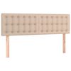 vidaXL Kopfteile Cappuccino-Braun 144x5x78/88 cm Kunstleder