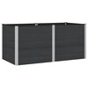 vidaXL Hochbeet Schwarz 200 x 100 x 91 cm alu.