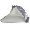 vidaXL Strandzelt Grau 268x223x125 cm 185T Polyester