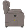 vidaXL Massagesessel Taupe Stoff