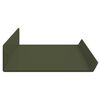 vidaXL Schwebendes Regal 4 pcs Olive Gr&uuml;n 60 x 9 x 2,5 cm Stahl