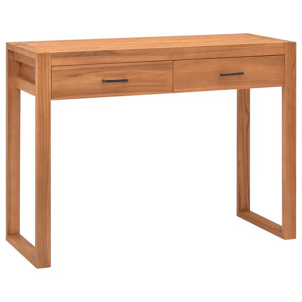 vidaXL Schreibtisch mit 2 Schubladen 100x40x75 cm Teakholz
