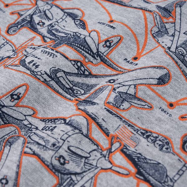 Kinder-Sweatshirt Grau Melange 116