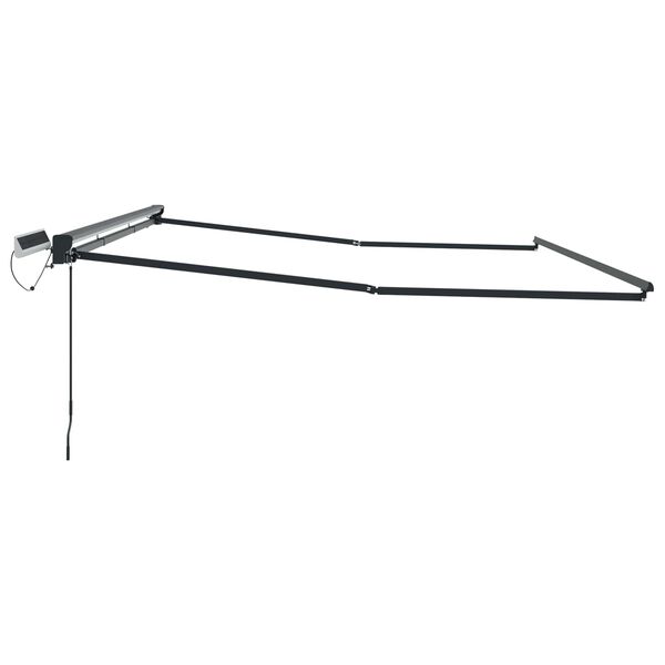 vidaXL Elektrisches Markisenrahmen Wei&szlig; 2,5 x 2 m Stahl