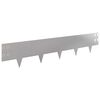 vidaXL Raseneinfassung 20 pcs 100 x 20 cm Stahl Silber