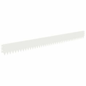 vidaXL Rasenkante 20 stk. 103 x 10 cm Stahl Wei&szlig;