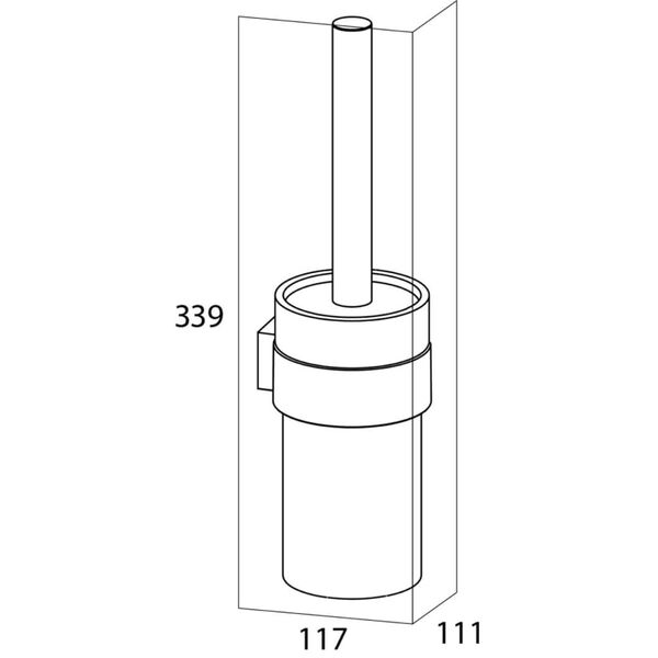 Tiger Toilettenb&uuml;rste mit Halter Nomad Schwarz 249930746