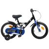 vidaXL Kinderfahrrad 16 Zoll f&uuml;r 4-6 Jahre alt Schwarz