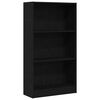 vidaXL B&uuml;cherregal Schwarz Eichen-Optik 60x24x109 cm Holzwerkstoff