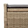 vidaXL Outdoor-Sitzbank mit Stauraum und Kissen Beige 100 cm