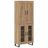 vidaXL Highboard 2 stk. Artisan-Eiche 69,5 x 34 x 180 cm