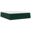 vidaXL Ottoman-Bett mit Matratzen Dunkelgr&uuml;n 180x200 cm Samt
