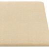 vidaXL Wandkopfteilen 12 pcs Creme 30 x 15 cm Stoff