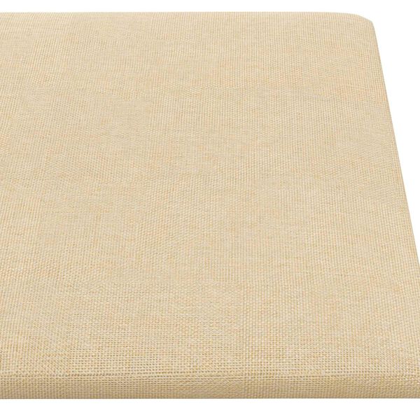 vidaXL Wandkopfteilen 12 pcs Creme 30 x 15 cm Stoff