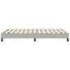 vidaXL Boxspringbett ohne Matratze Hellgrau 120x210 cm Samt
