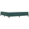 vidaXL Boxspringbett mit Matratze Dunkelgr&uuml;n 200 x 210 cm Stoff