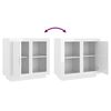 vidaXL Sideboard Hochglanz-Wei&szlig; 80x40x75 cm