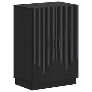 vidaXL Schuhschrank HOORN 59,5 x 39,5 x 87 cm Holzwerkstoff Schwarz