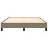 vidaXL Bettgestell ohne Matratze Taupe 140x200 cm Stoff