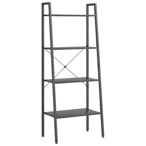 vidaXL Standregal mit 4 B&ouml;den Schwarz 56x35x140 cm