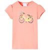 Kinder-T-Shirt Neonkoralle 116