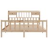 vidaXL Massivholzbett mit Regal ohne Matratze 180x200 cm Kiefernholz