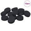 vidaXL M&ouml;belgleiter 12 pcs Schwarz &Oslash; 14 x 4 mm EVA