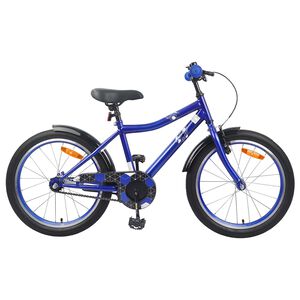 vidaXL Kinderfahrrad 18 Zoll f&uuml;r 5-7 Jahre alt Dunkelblau