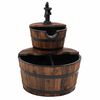 vidaXL Gartenbrunnen mit Pumpe 44,5x44,5x58 cm Massivholz Tanne